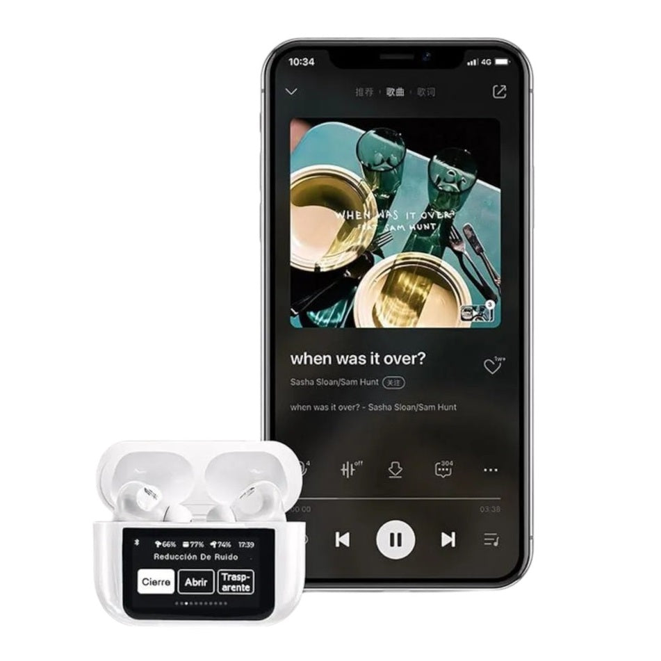 Audífonos Bluetooth A9 Pro Táctiles con Estuche LED | Sonido HD y Control Inteligente