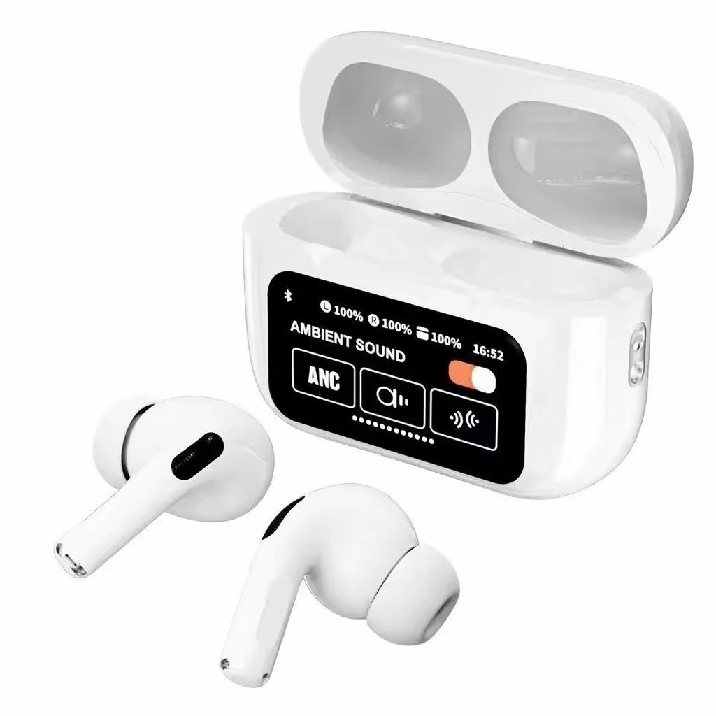 Audífonos Bluetooth A9 Pro Táctiles con Estuche LED | Sonido HD y Control Inteligente