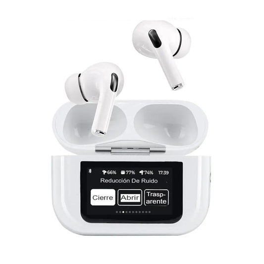 Audífonos Bluetooth A9 Pro Táctiles con Estuche LED | Sonido HD y Control Inteligente